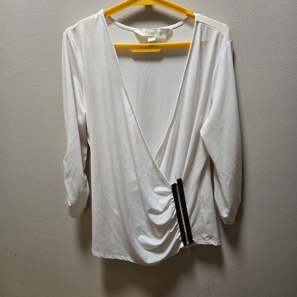 Nicki Minaj Elegant White Blouse Size XL - Picture 2 of 11